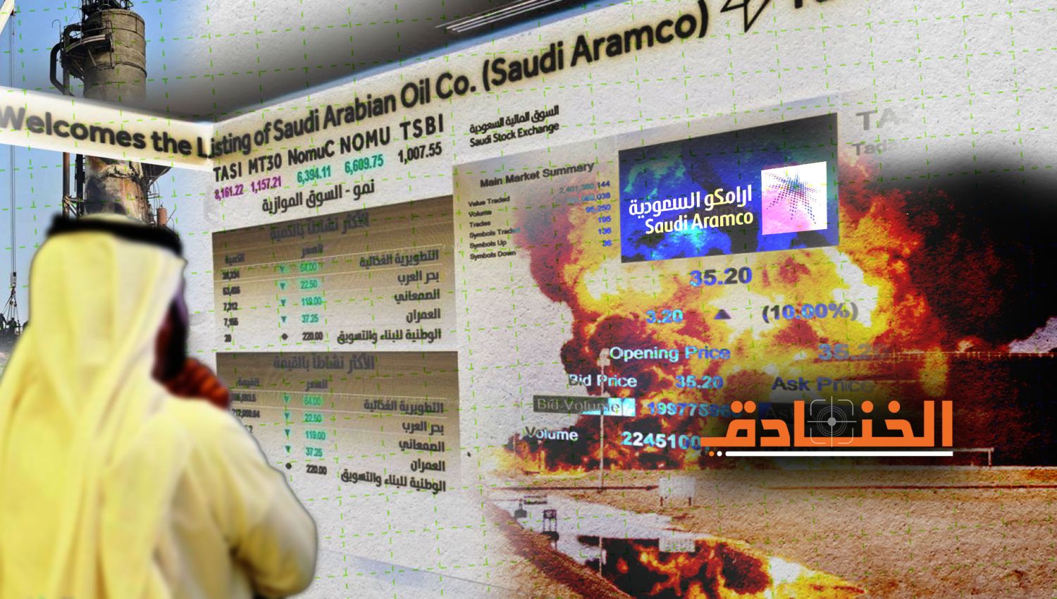 أسهم شركة أرامكو تحددها المسيّرات اليمنية!