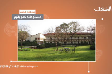 بطاقة هدف: مستوطنة كفر بلوم